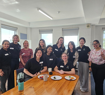 Claire with a big group of women from the Women at Worley network.
