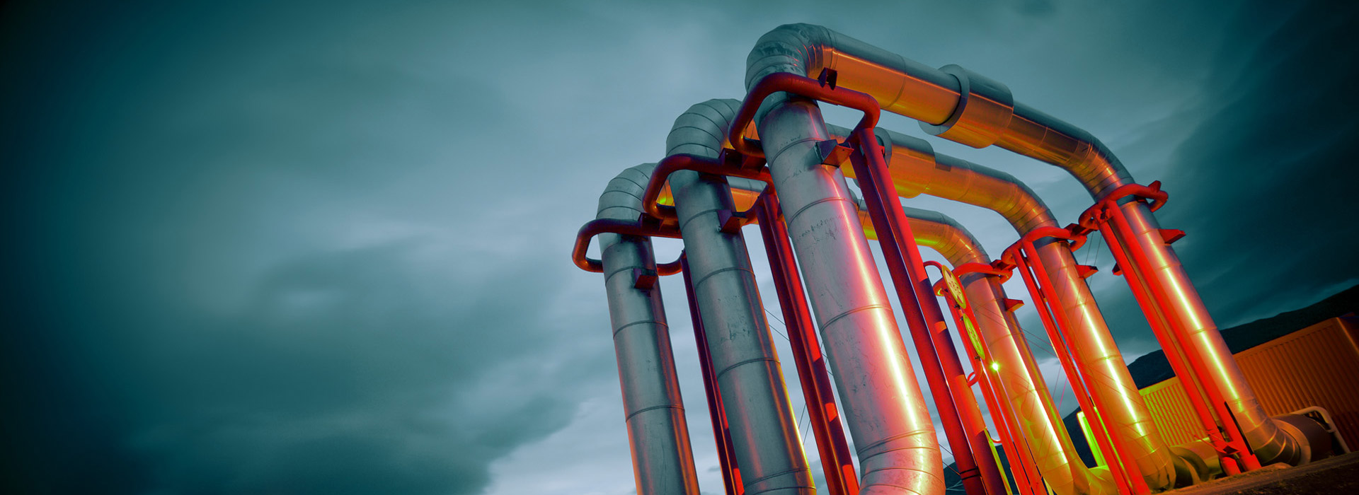 Pipeline bridge.