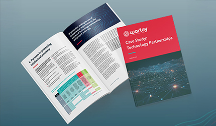 Cover of a page of the Case Study: Technology Partnerships document.