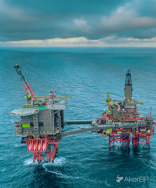 AkerBP's Valhall offshore platform.