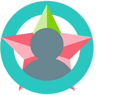 Graphic representing person in a specialist program.