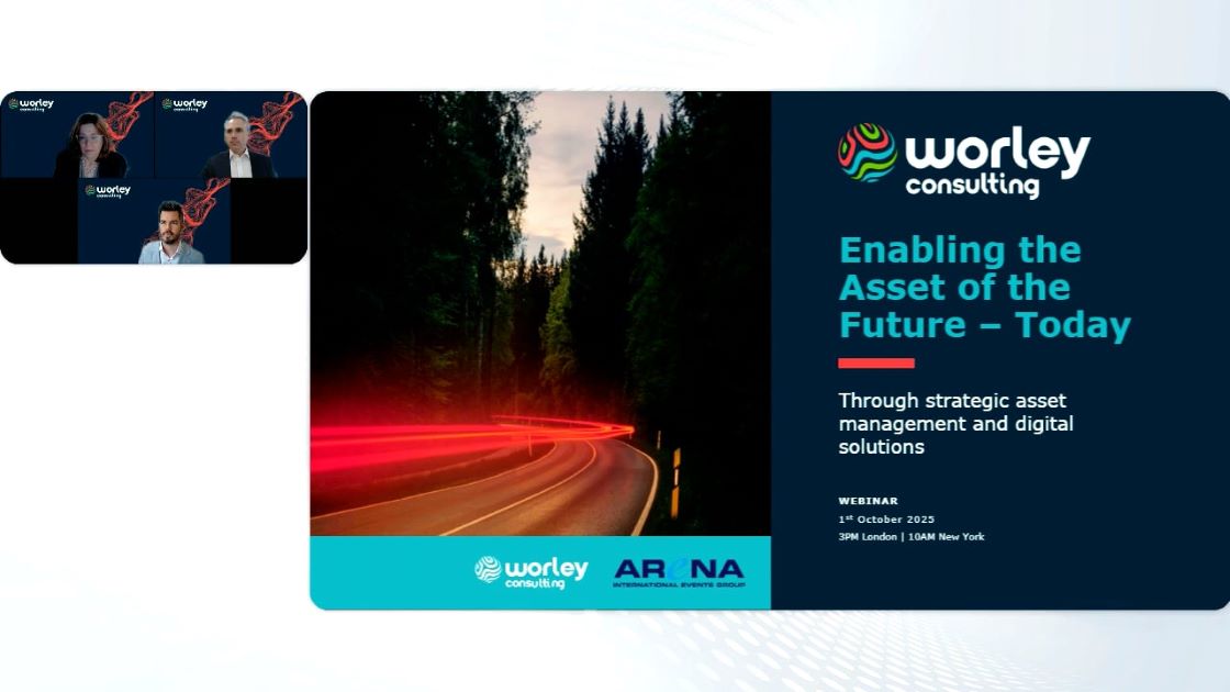 Intro slide to the webinar Enabling the Asset of the Future - today