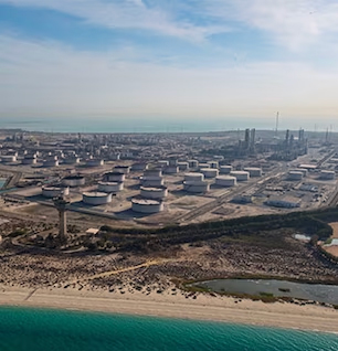 Aerial view of MEGlobal Oyster Creek site.