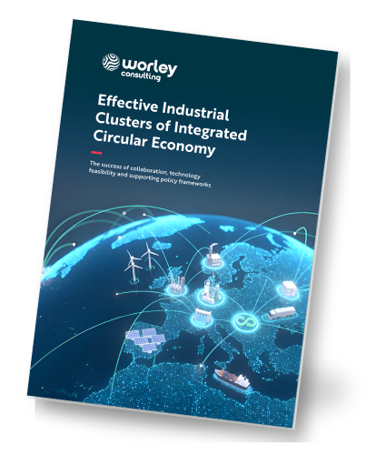 Cover of the report: Effective Industrial Clusters of Integrated Circular Economy.